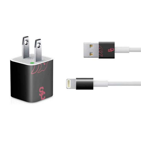 University of Southern California USC Trojan Mascot iPhone Charger (5W USB) Skin