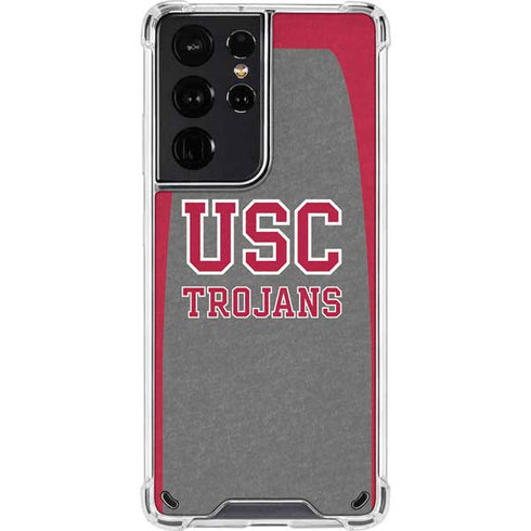 University of Southern California USC Trojans Galaxy S21 Ultra 5G Clear Case