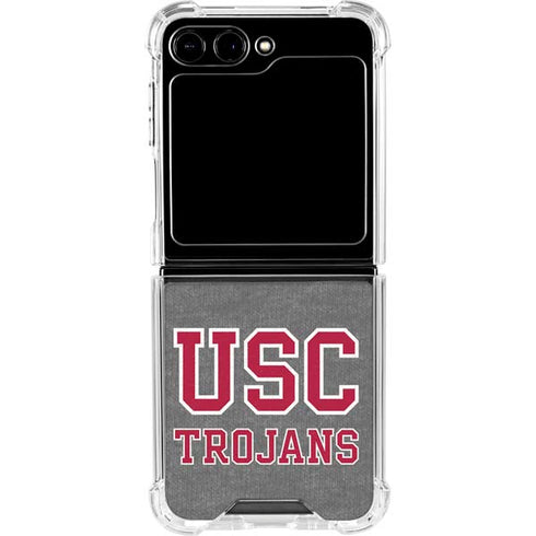 University of Southern California USC Trojans Galaxy Z Flip5 5G Clear Case