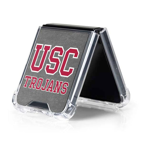 University of Southern California USC Trojans Galaxy Z Flip5 5G Clear Case