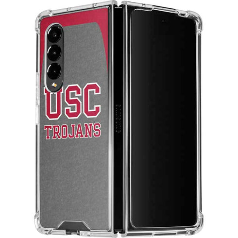 University of Southern California USC Trojans Galaxy Z Fold4 5G Clear Case