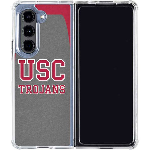 University of Southern California USC Trojans Galaxy Z Fold5 5G Clear Case