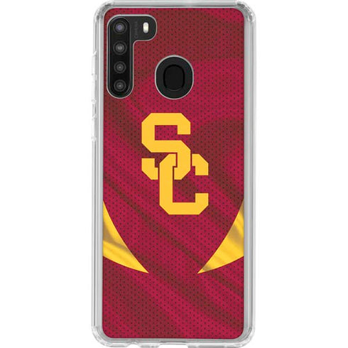University of Southern California USC Trojans Jersey Galaxy A21 Clear Case