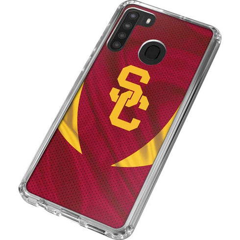University of Southern California USC Trojans Jersey Galaxy A21 Clear Case