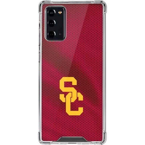 University of Southern California USC Trojans Jersey Galaxy Note20 5G Clear Case