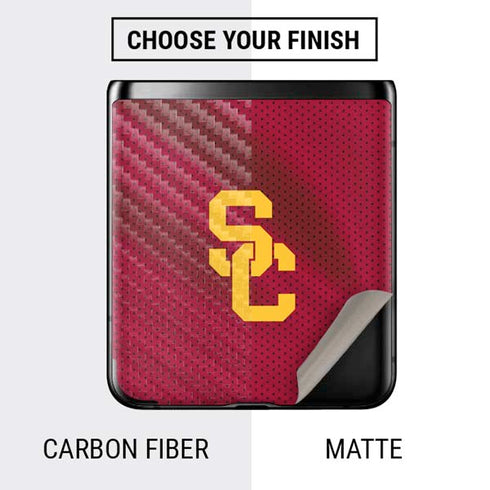 University of Southern California USC Trojans Jersey Galaxy Z Flip Skin