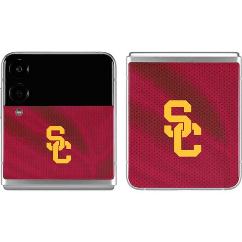University of Southern California USC Trojans Jersey Galaxy Z Flip4 5G Skin