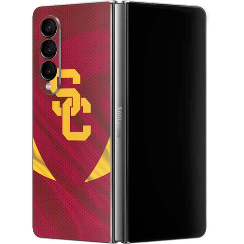 University of Southern California USC Trojans Jersey Galaxy Z Fold4 5G Skin
