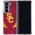 University of Southern California USC Trojans Jersey Galaxy Z Fold5 5G Clear Case