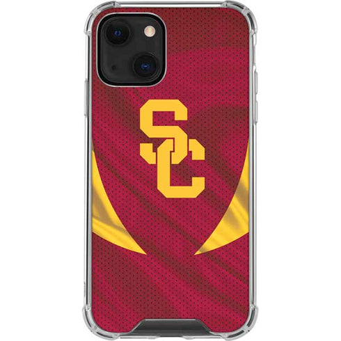 University of Southern California USC Trojans Jersey iPhone 14 Plus Clear Case