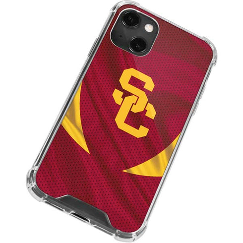 University of Southern California USC Trojans Jersey iPhone 14 Plus Clear Case