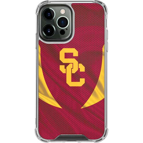 University of Southern California USC Trojans Jersey iPhone 14 Pro Max Clear Case