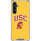 University of Southern California USC Trojans Yellow Galaxy S23 FE Clear Case