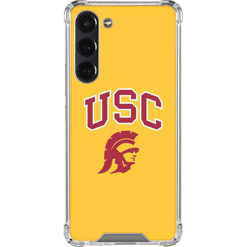 University of Southern California USC Trojans Yellow Galaxy S23 Plus Clear Case