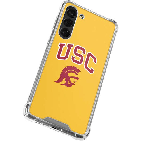 University of Southern California USC Trojans Yellow Galaxy S23 Plus Clear Case
