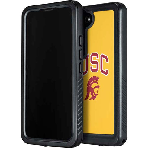 University of Southern California USC Trojans Yellow Galaxy S23 Plus Waterproof Case