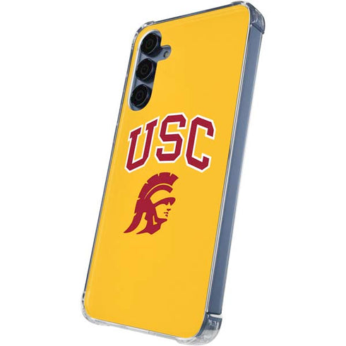 University of Southern California USC Trojans Yellow Galaxy S24 Clear Case
