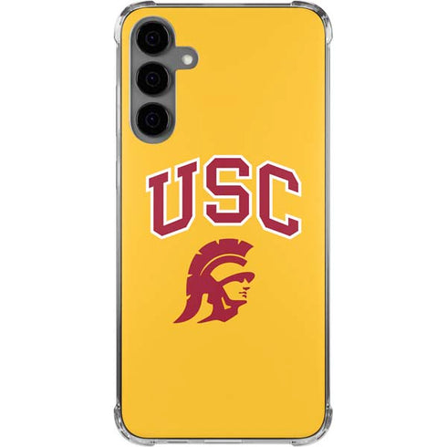 University of Southern California USC Trojans Yellow Galaxy S24 Plus Clear Case
