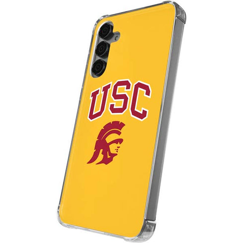 University of Southern California USC Trojans Yellow Galaxy S24 Plus Clear Case