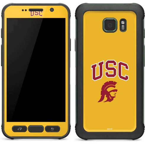 University of Southern California USC Trojans Yellow Galaxy S7 Active Skin