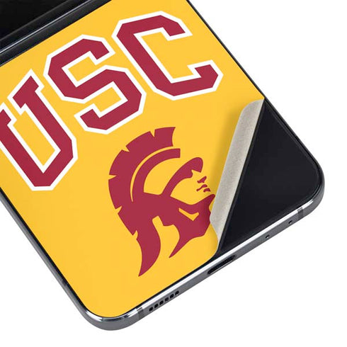 University of Southern California USC Trojans Yellow Galaxy Z Flip5 5G Skin