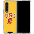University of Southern California USC Trojans Yellow Galaxy Z Fold4 5G Clear Case
