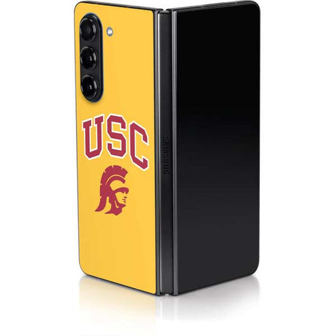University of Southern California USC Trojans Yellow Galaxy Z Fold5 5G Skin
