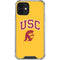 University of Southern California USC Trojans Yellow iPhone 12 Clear Case