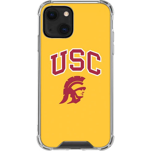 University of Southern California USC Trojans Yellow iPhone 14 Plus Clear Case