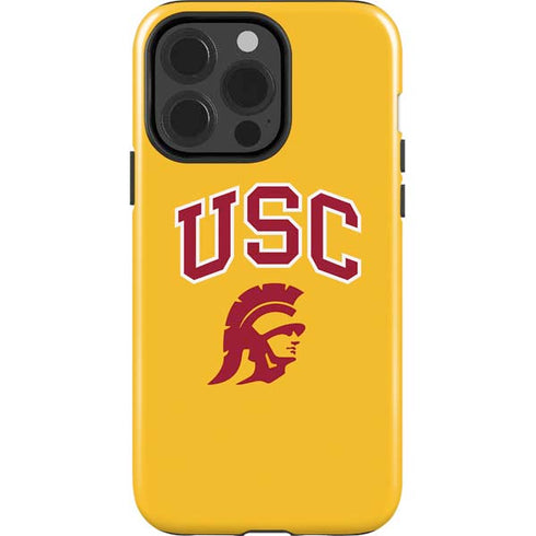 University of Southern California USC Trojans Yellow iPhone 15 Pro Impact Case