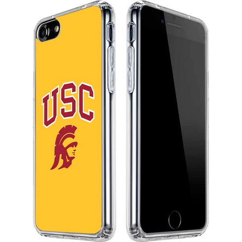 University of Southern California USC Trojans Yellow iPhone SE (2nd & 3rd Gen) Clear Case