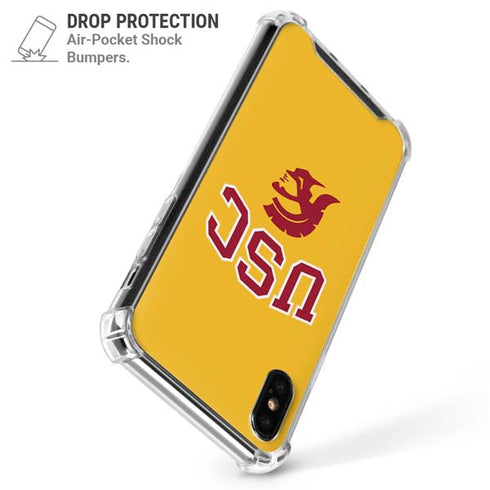 University of Southern California USC Trojans Yellow iPhone XS Max Clear Case