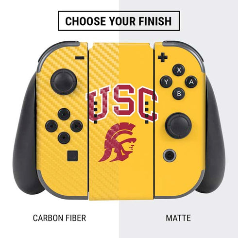University of Southern California USC Trojans Yellow Nintendo Switch Bundle Skin