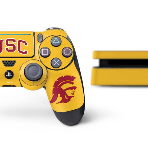 University of Southern California USC Trojans Yellow PS4 Slim Bundle Skin