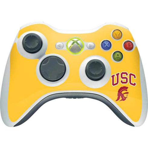 University of Southern California USC Trojans Yellow Xbox 360 Wireless Controller Skin