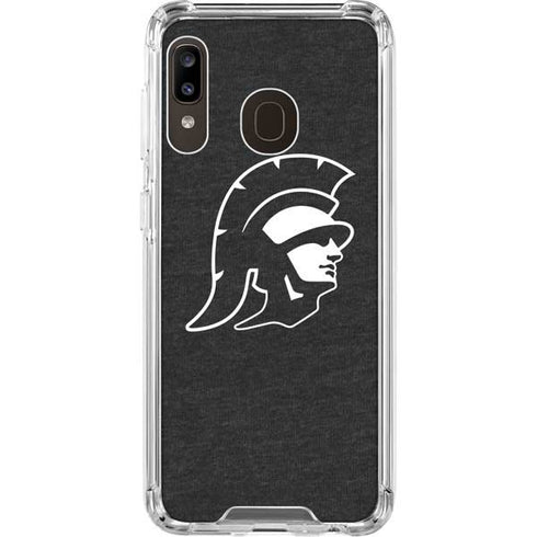 University of Southern California USC White Trojan Mascot Galaxy A30 Clear Case