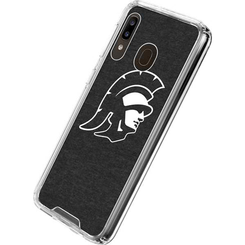 University of Southern California USC White Trojan Mascot Galaxy A30 Clear Case