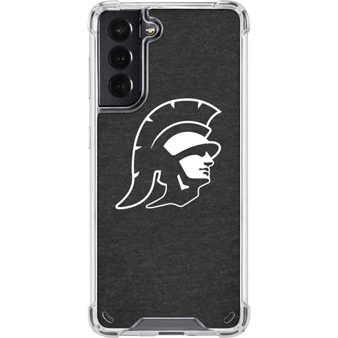 University of Southern California USC White Trojan Mascot Galaxy S21 5G Clear Case