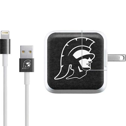 University of Southern California USC White Trojan Mascot iPad Charger (10W USB) Skin