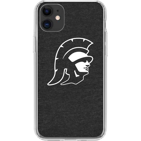 University of Southern California USC White Trojan Mascot iPhone 11 Clear Case
