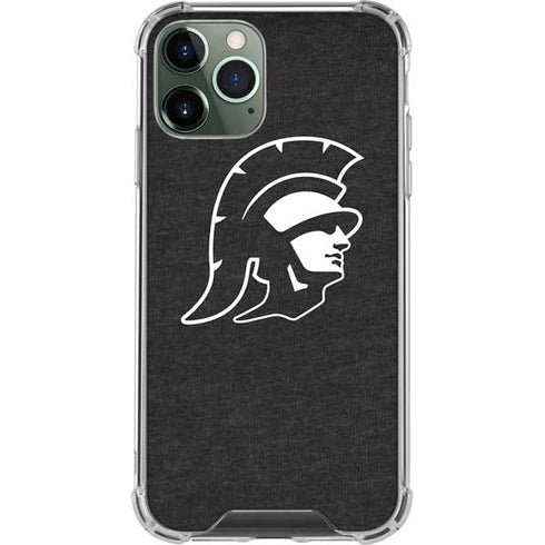 University of Southern California USC White Trojan Mascot iPhone 11 Pro Max Clear Case