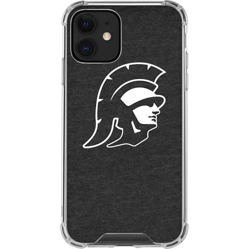 University of Southern California USC White Trojan Mascot iPhone 12 Clear Case