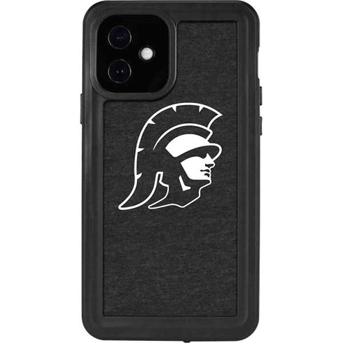 University of Southern California USC White Trojan Mascot iPhone 12 Waterproof Case