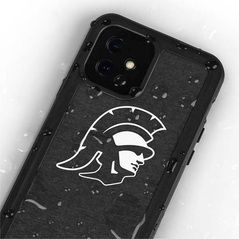University of Southern California USC White Trojan Mascot iPhone 12 Waterproof Case