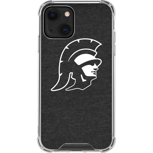 University of Southern California USC White Trojan Mascot iPhone 14 Plus Clear Case