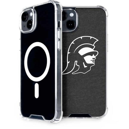 University of Southern California USC White Trojan Mascot iPhone 15 Plus MagSafe Case