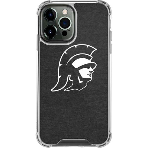 University of Southern California USC White Trojan Mascot iPhone 14 Pro Max Clear Case
