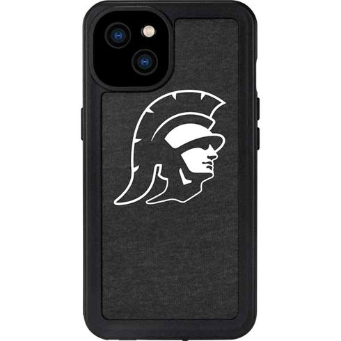 University of Southern California USC White Trojan Mascot iPhone 15 Plus Waterproof Case