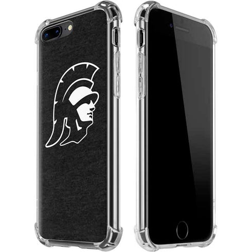 University of Southern California USC White Trojan Mascot iPhone 7/8 Plus Clear Case