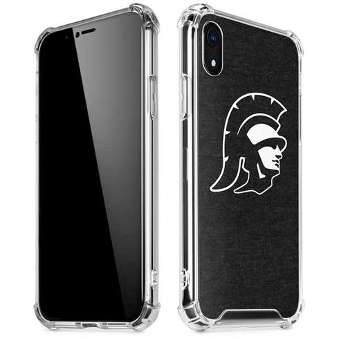 University of Southern California USC White Trojan Mascot iPhone XR Clear Case
